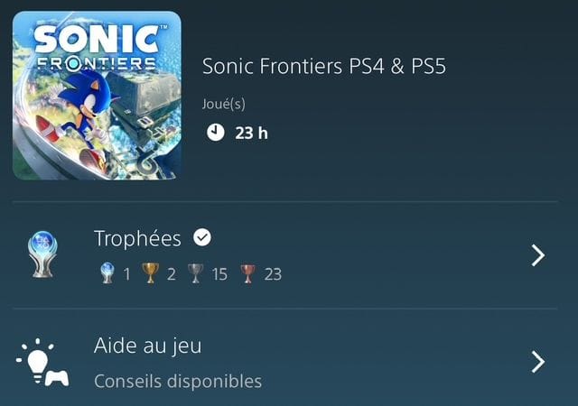 Platine #90 - Sonic Frontiers en 23h