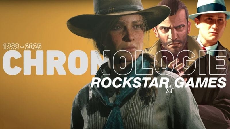 ROCKSTAR GAMES : CHRONOLOGIE DE TOUS LES JEUX, DLC ET MISES A JOUR DEPUIS LA CRÉATION DU STUDIO