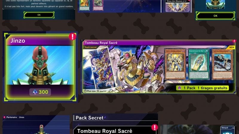 Yu Gi Ho , packs gratuits à récupérer et ainsi que recompenses