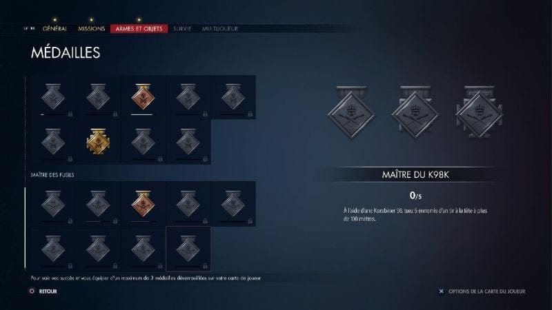 Sniper Elite Résistance - Trophée Maitre des fusils