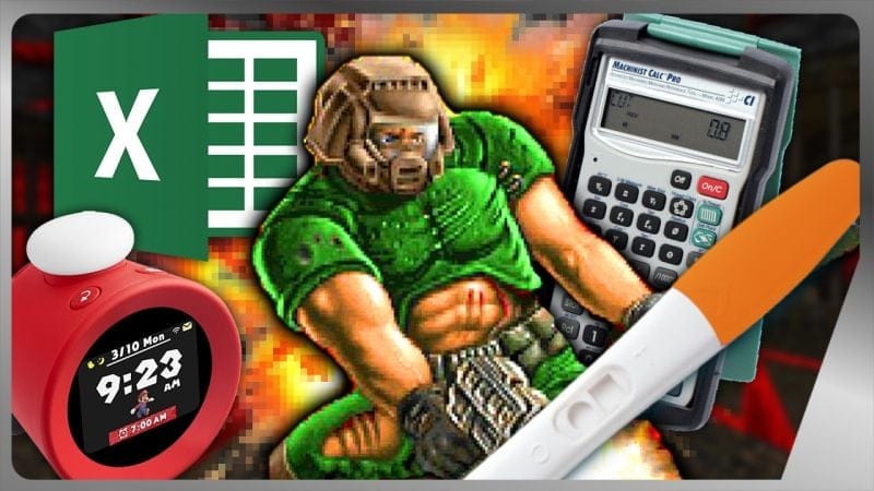 Ils ont joué à DOOM sur TOUT (même sur test de grossesse, c'est pas une blague)
