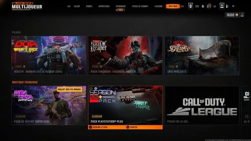 Pack gratuit PlayStation Plus