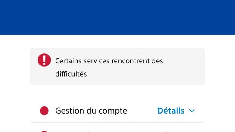 Problème de connexion PSN