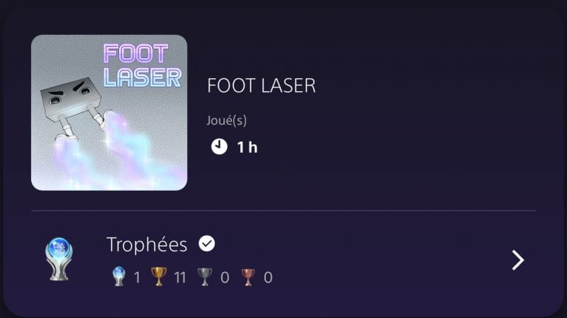 Platine #111 - Foot Laser