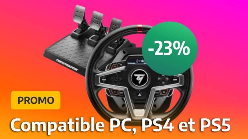 Simracing : le volant de course Thrustmaster T248 s'affiche maintenant à -23% pour une durée limitée !