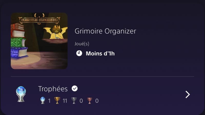 Platine #118 - Grimoire Organizer
