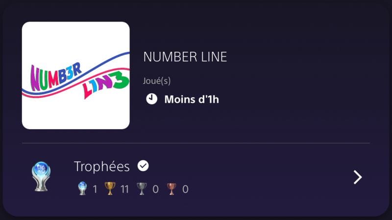 Platine #121 - Number Line