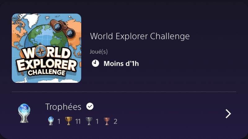 Platine #130 - World Explorer Challenge