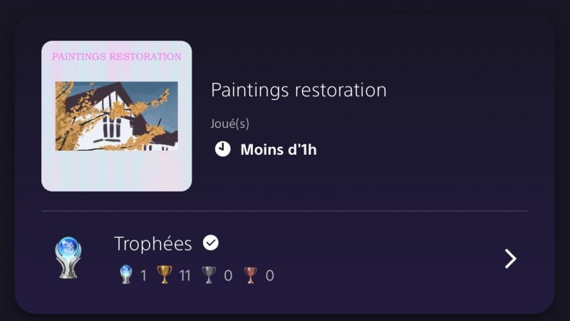Platine #138 - Paintings restauration