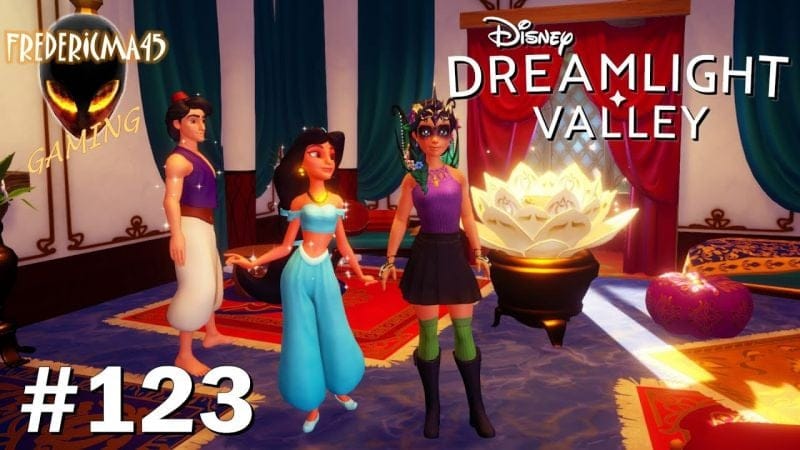 Disney Dreamlight Valley [FR] JASMINE et ALADDIN Beau comme de l'Or & La Fleur Enchantée #123
