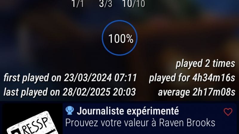 Platine 311 - Hello Neighbor 2 ps5 en 5h