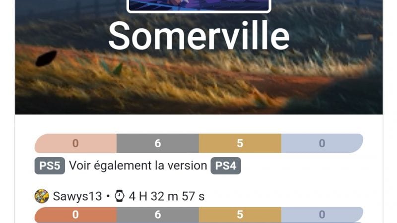 100% - Somerville ps5 en 4h30