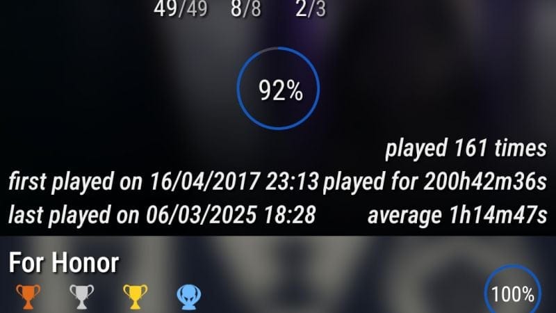 Platine 313 - For Honor ps4 en 200h