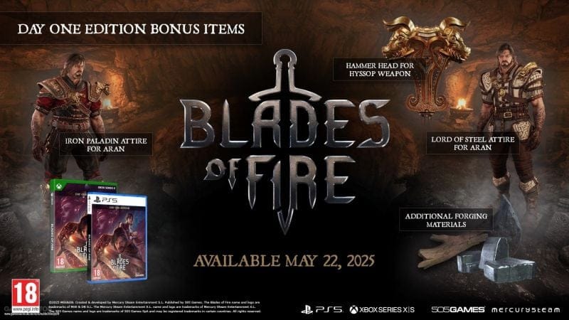 Blades of Fire confirme la sortie physique pour la série Xbox et la PlayStation 5.