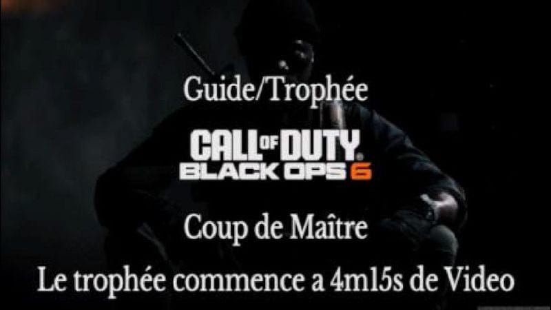 Black Ops 6 Trophée COUP DE MAÎTRE, Mission Sous les Radars