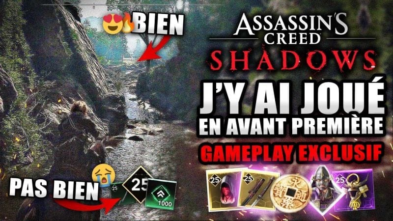 J'ai Joué à ASSASSIN'S CREED SHADOWS en AVANT PREMIÈRE 🔥Premier Avis !! (40 MINUTES DE GAMEPLAY)