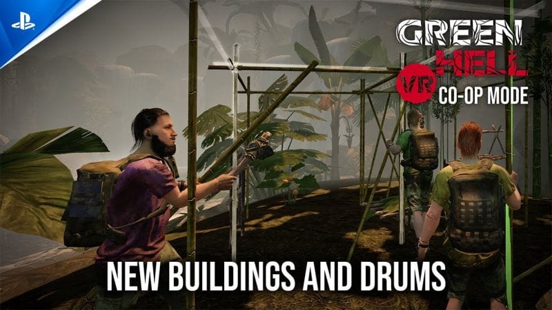 Green Hell VR - New Buildings & Drums Trailer | PS VR2 Games