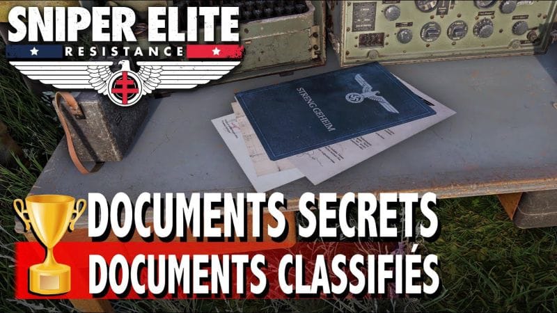 VENDETTA DANS LE VERCORS  - TOUS LES DOCUMENTS CLASSIFIÉS / SECRET x5  SNIPER ELITE RESISTANCE
