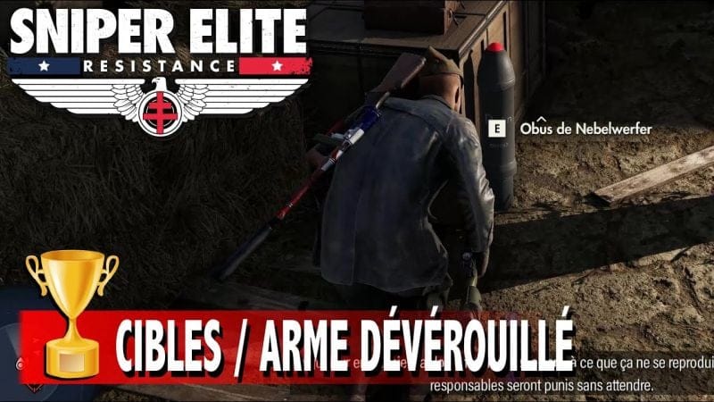 LISTE DE CIBLES WALTER POHL & Débloquer Chargeur de 30 balles OG-44 - SNIPER ELITE RESISTANCE