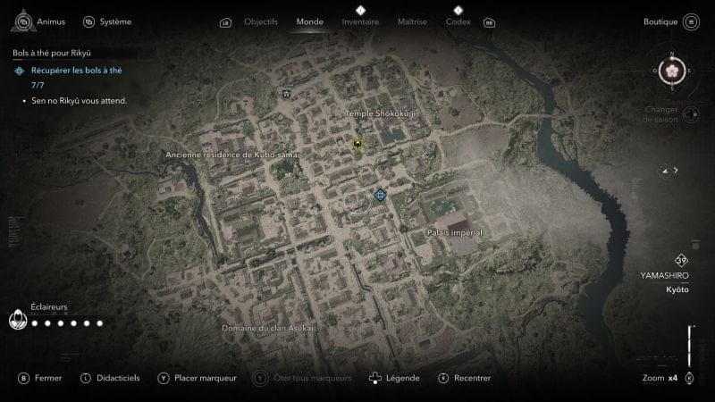 Bols à thé pour Rikyū, où les trouver | Guide Assassin's Creed Shadows
