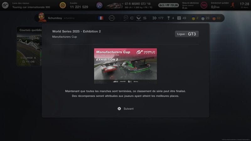 Résultats de ma saison 2 des GTWS Manufacturers Cup 2025 series!!