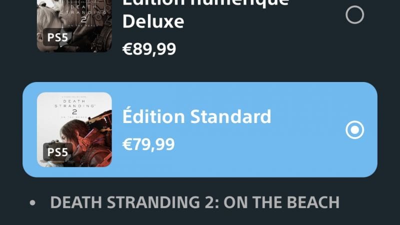 Précommande ps store
