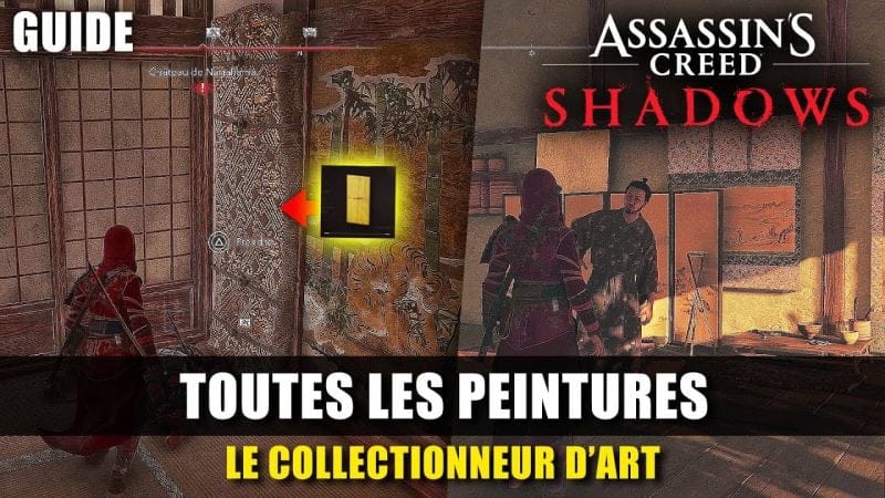 Assassin's Creed Shadows : Emplacement de toutes les PEINTURES (Kano Eitoku) Le collectionneur d'art