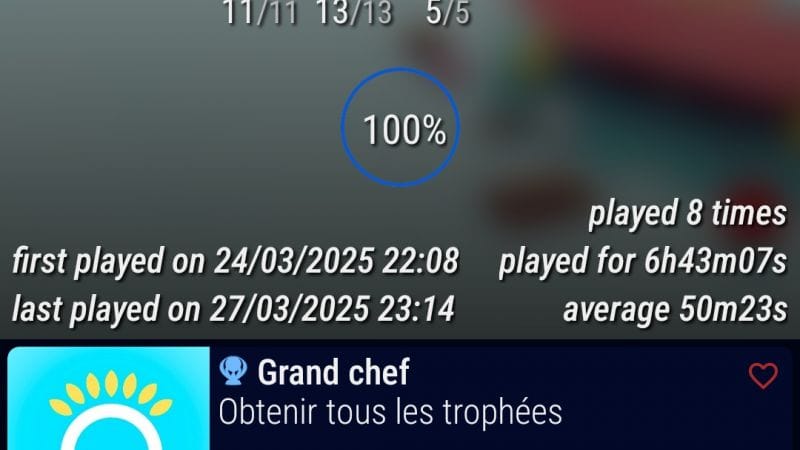 Platine 314 - Nour Play with your Food ps5 en 7h