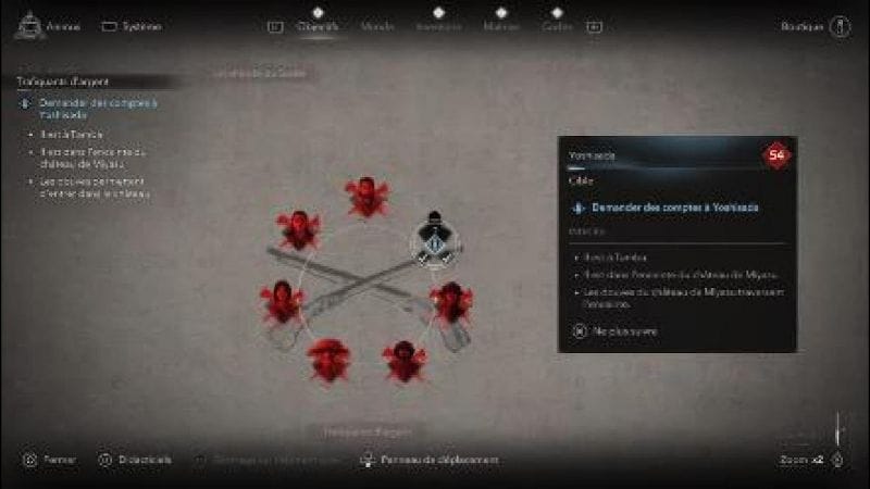 Assassin's Creed Shadows Assassiner Yoshisada Emplacement /Localisation trafiquant d'argent