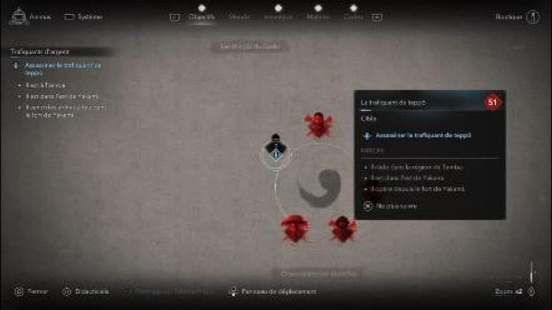 Assassin's Creed Shadows Le trafiquant de Teppo Emplacement /Localisation