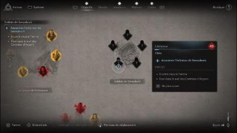 Assassin's Creed Shadows Les soldat Genzaburo Emplacement /Localisation itinéraire
