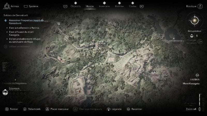 Assassin's Creed Shadows Assassiner L'exper en Teppo Emplacement /Localisation Soldat Genzaburo