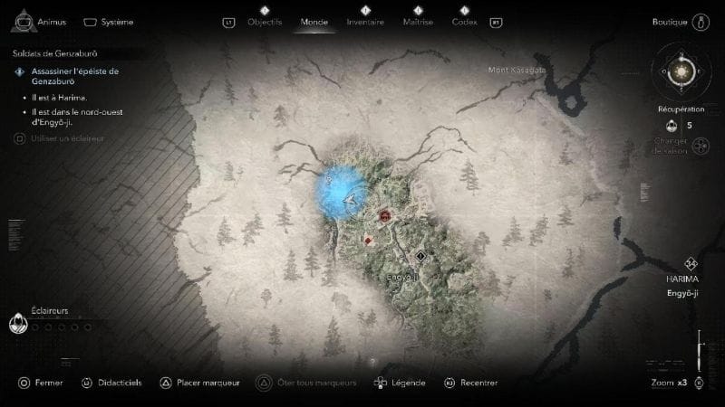 Assassin's Creed Shadows Assassiner L'épéiste Emplacement /Localisation Soldat Genzaburo