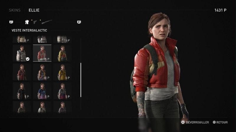 The Last of Us Part II Remastered - Nouveau Skin d'Ellie - Veste de Jordan de Intergalactic