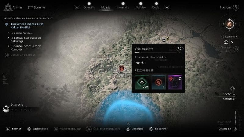 Assassin's Creed Shadows Avant-poste des assassin de Yamata Histoire Naoe