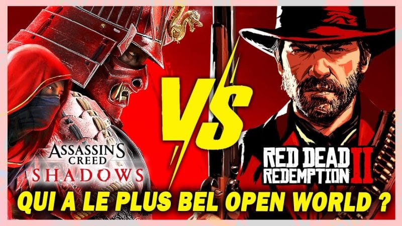 Assassin's Creed Shadows VS Red Dead 2 : qui a le meilleur open world ? Comparatif en 4K !