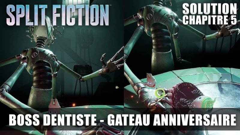 Split Fiction : Combat de BOSS conte le DENTISTE (Histoire Annexe Gâteau d'Anniversaire)