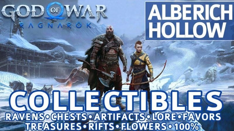 God of War Ragnarok - Alberich Hollow All Collectible Locations (Chests, Artifacts, Ravens) - 100%