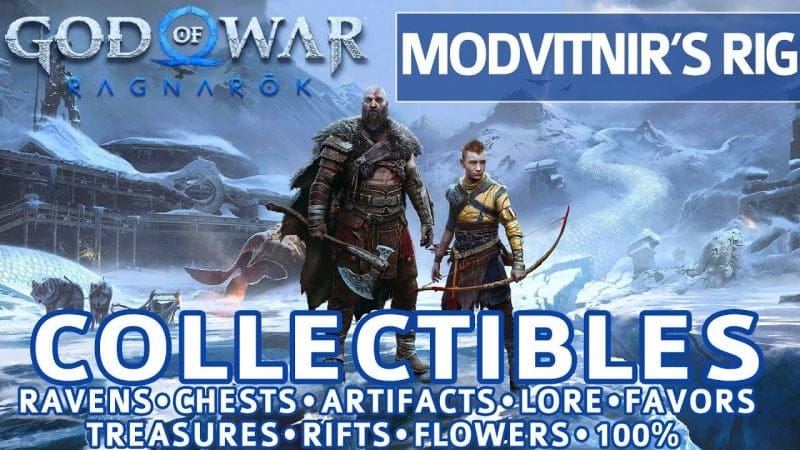 God of War Ragnarok - Modvitnir's Rig All Collectible Locations (Chests, Artifacts, Ravens) - 100%