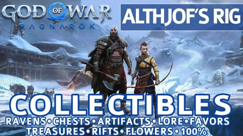 God of War Ragnarok - Althjof's Rig All Collectible Locations (Chests, Artifacts, Ravens) - 100%