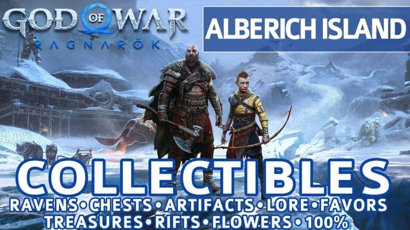 God of War Ragnarok - Alberich Island All Collectible Locations (Chests, Artifacts, Ravens) - 100%