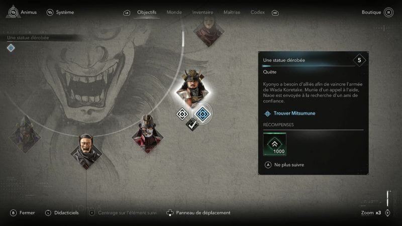 Une statue dérobée | Soluce Assassin's Creed Shadows