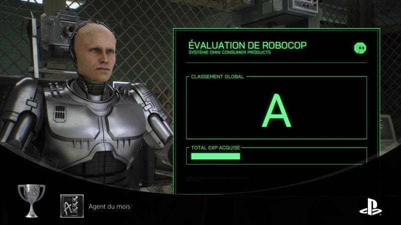Robocop - trophée agent du mois