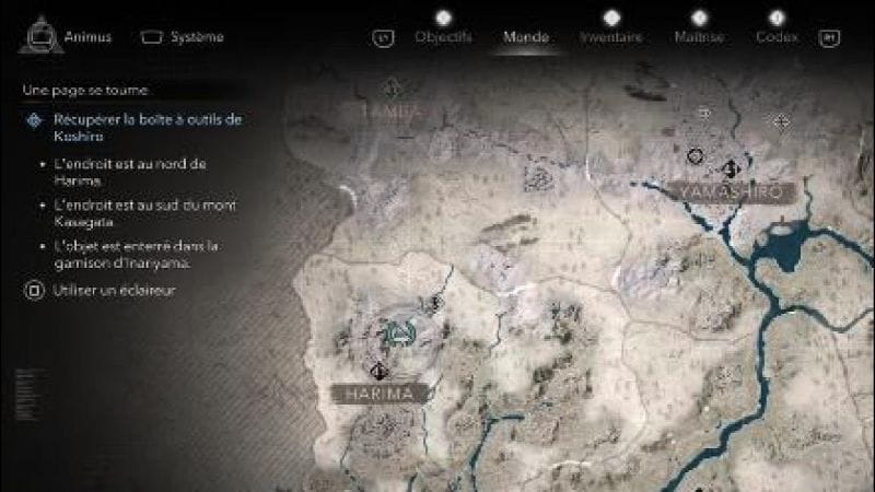 Assassin's Creed Shadows Quete Une page se tourne Emplacement /Localisation/itineraire