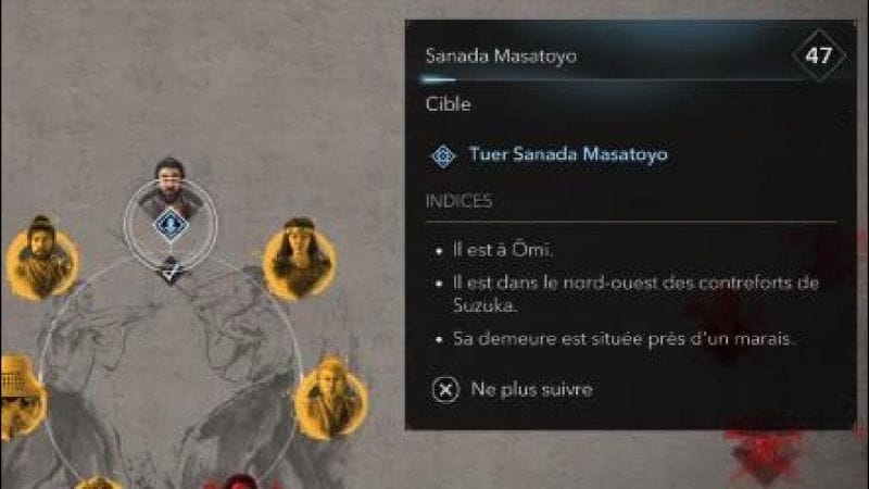 Assassin's Creed Shadows Assassiner Sanada Masatoyo Emplacement /Localisation