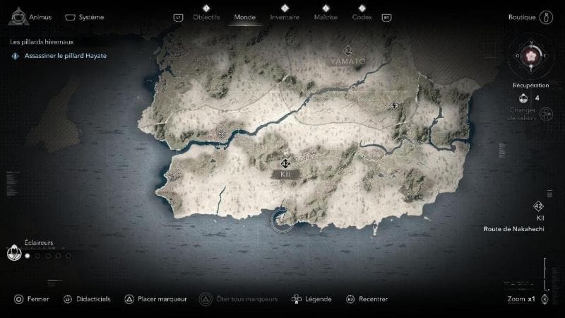 Assassin's Creed Shadows Assassiner Jinbei Le pillard hivernal Emplacement /Localisation