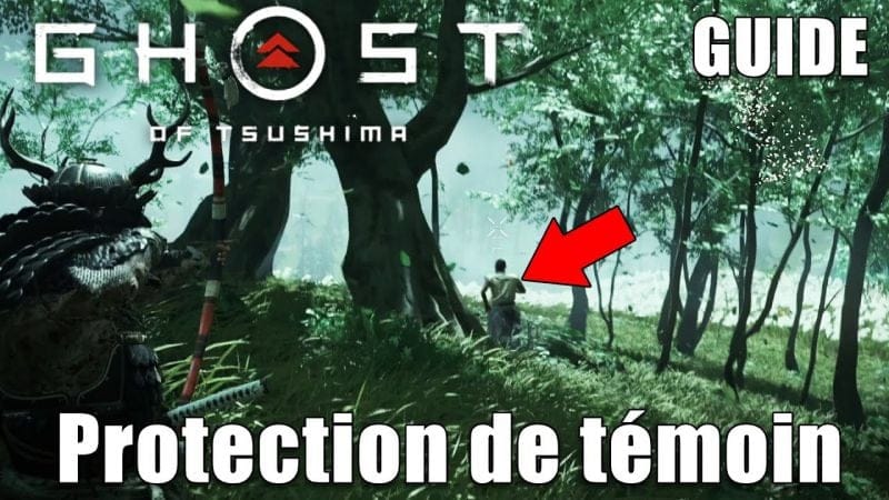 GHOST OF TSUSHIMA - TOUCHER UN ENNEMI TERRIFIÉ EN FUITE AVEC UNE FLÈCHE (Protection de témoin) GUIDE
