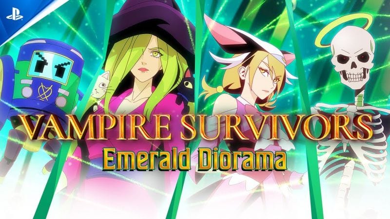 Vampire Survivors: Emerald Diorama - Launch Trailer | PS5 & PS4 Games