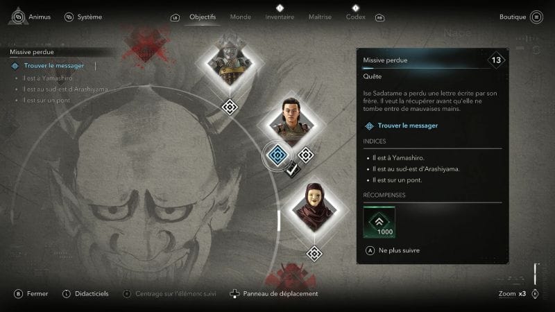 Missive perdue | Soluce Assassin's Creed Shadows