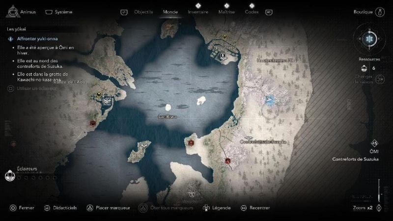Assassin's Creed Shadows Assassiner Yuki-Onna Yokai emplacement /Localisation
